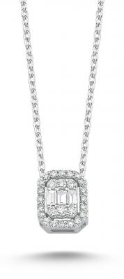 Baguette Collection- Diamond Necklace