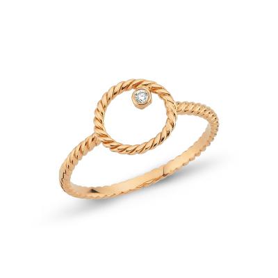 ’’Omega’’ Rose Gold Ring