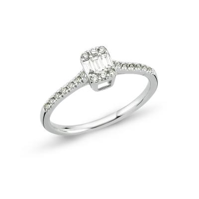 Baguette- Diamond Engagement Ring