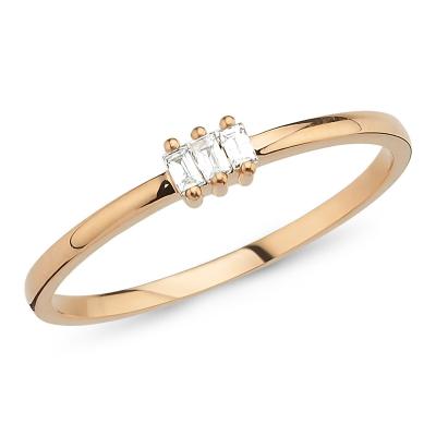 Baguette Minimalist Engagement Ring
