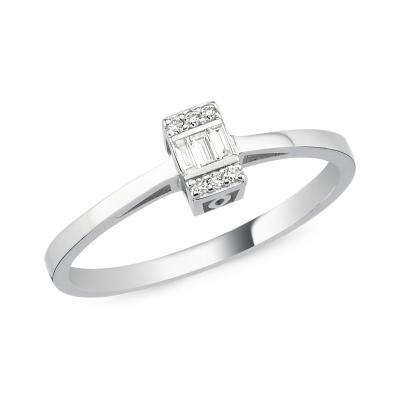 Baguette- Diamond Engagement Ring