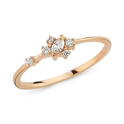 Marquise Diamond Minimalist Ring