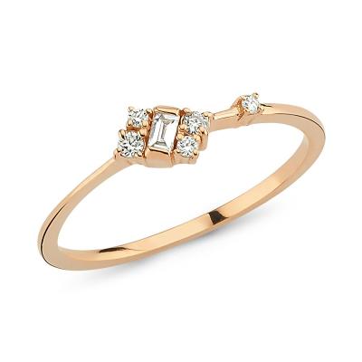 Minimalist Baguette Diamond Ring