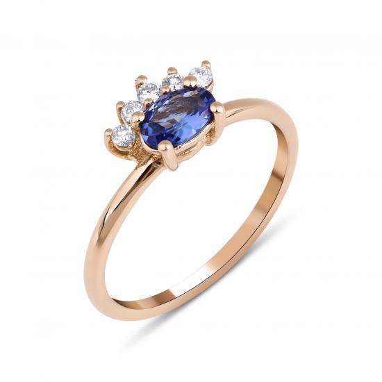 Tanzanite And Diamond Ring