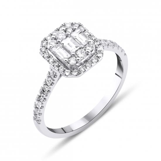 Baguette- Modern Diamond Ring