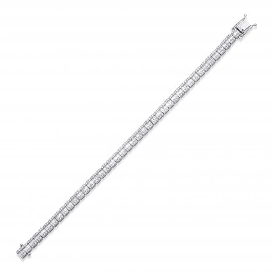 Queen- Baguette Diamond Tennis Bracelet