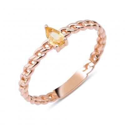 Pétite- Yellow Sapphire Ring