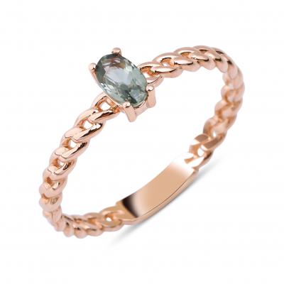 Pétite- Blue Sapphire Chain Ring