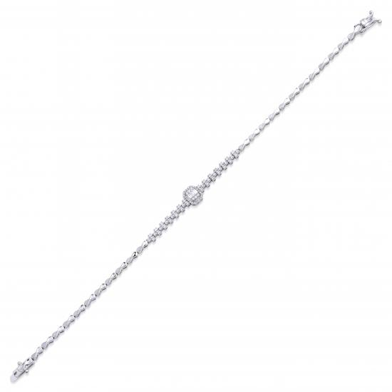 Queen- Diamond Baguette Bracelet