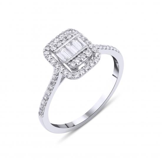 Baguette- Helen Diamond Ring