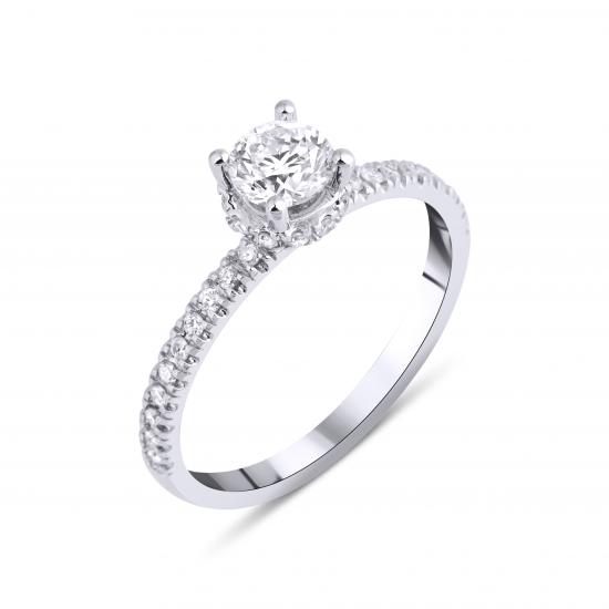 Queen- 0.75 CT Round Diamond Engagement Ring