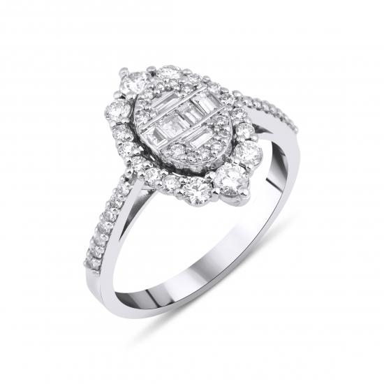 Queen- Vintage Baguette Diamond Ring