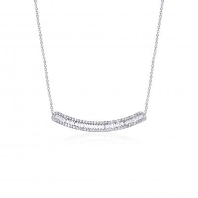 Baguette- Line Diamond Necklace