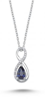 Sapphire Diamond Necklace