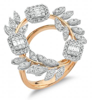 Baguette Collection-’’ The Harmony of Nature’’ Diamond Ring