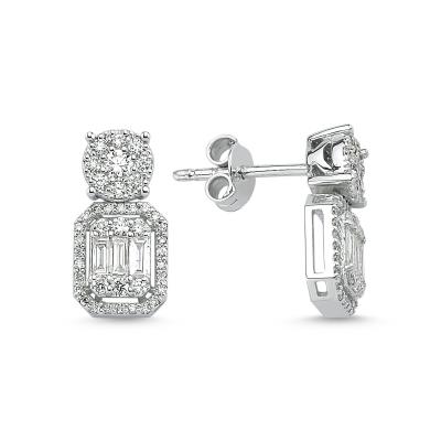 Baguette Collection- Diamond Earring