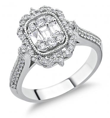 Baguette Collection- Vintage Baguette Diamond Ring