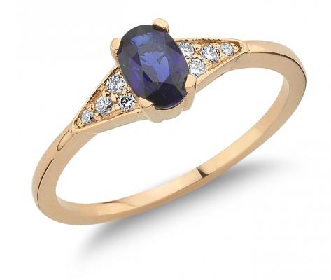 Diamond and Sapphire Vintage Ring
