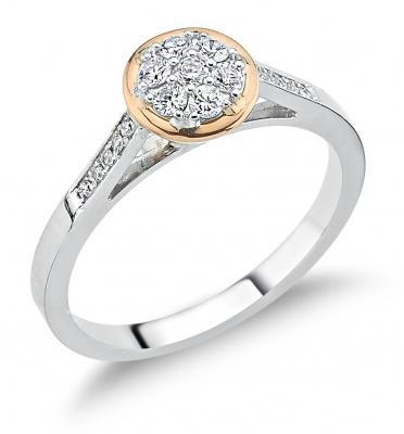 Two Color Diamond Ring