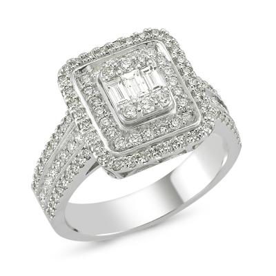 Baguette- Diamond Queen Ring