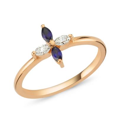 Pétite Collection- Diamond And Sapphire Ring