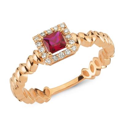 Pétite Collection- Ruby Engagement Ring