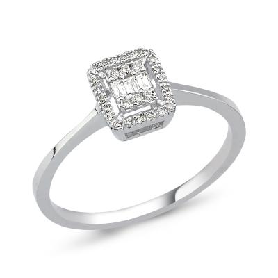 Baguette- Diamond Engagement Ring