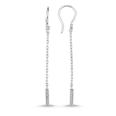 Swing- Line Diamond Earring